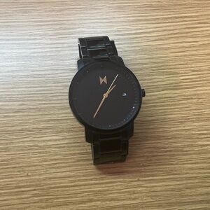 MVMT Black Watch with Rose Gold Accents